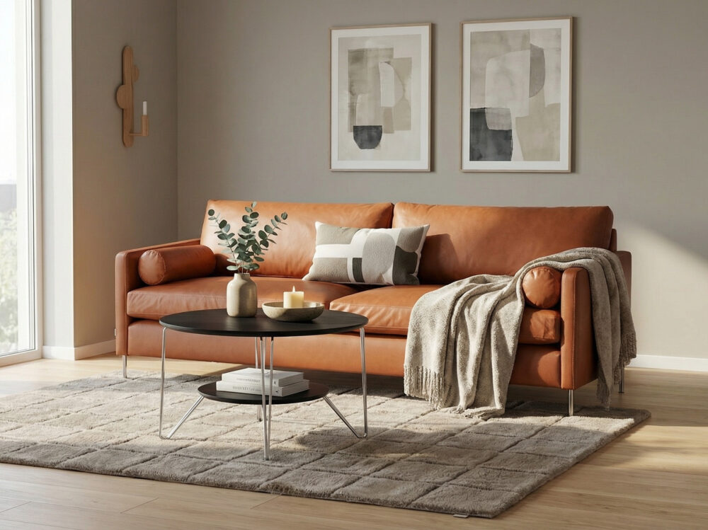 Colorado bellus skinnsoffa cognac interior soffkoncept 2026