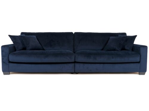 Lounge soffa velvet darkblue 1