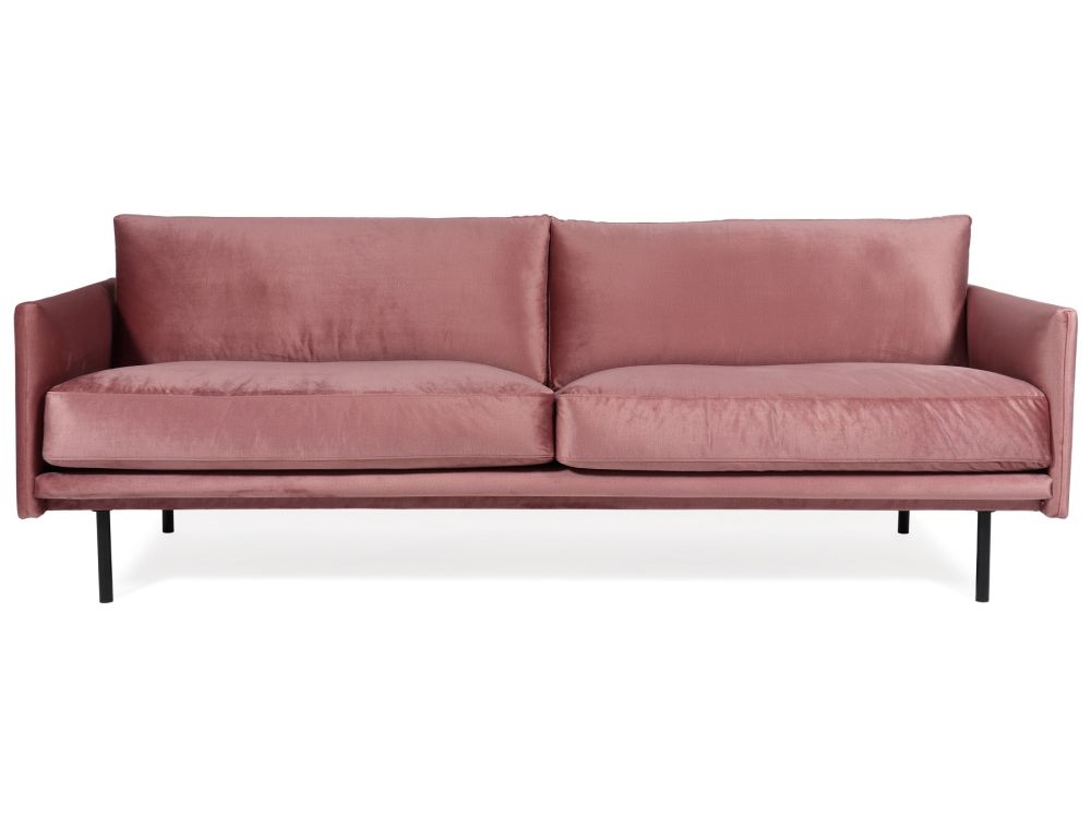 Flint soffa sammet rosa ermatiko