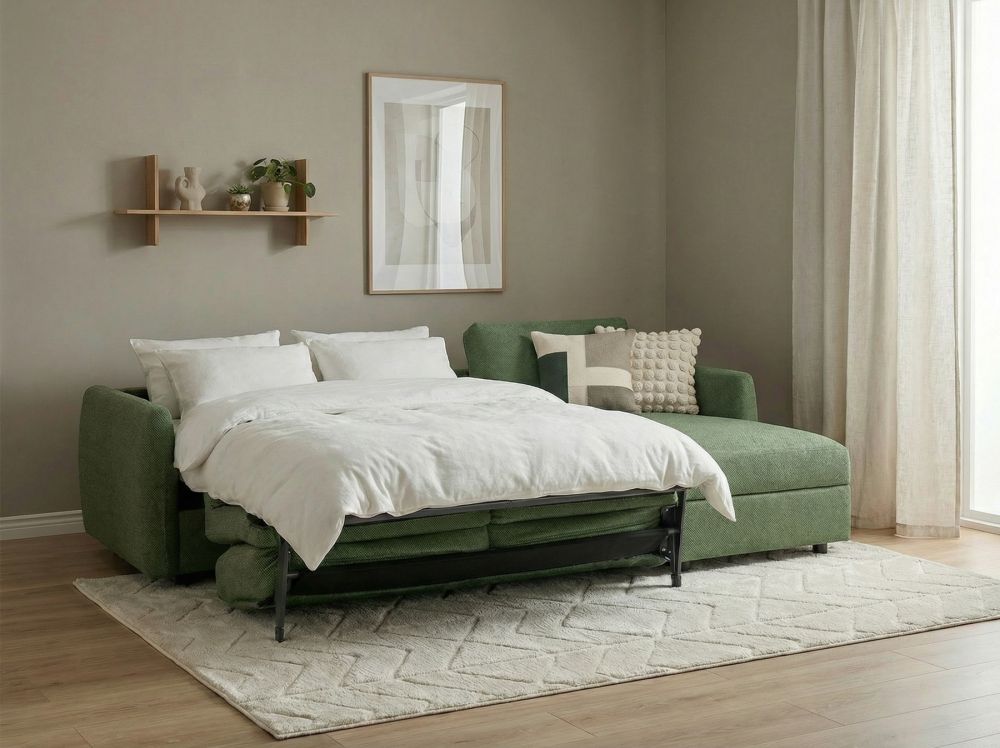 Grand divan baddsoffa baddad right hovden titanium green soffkoncept